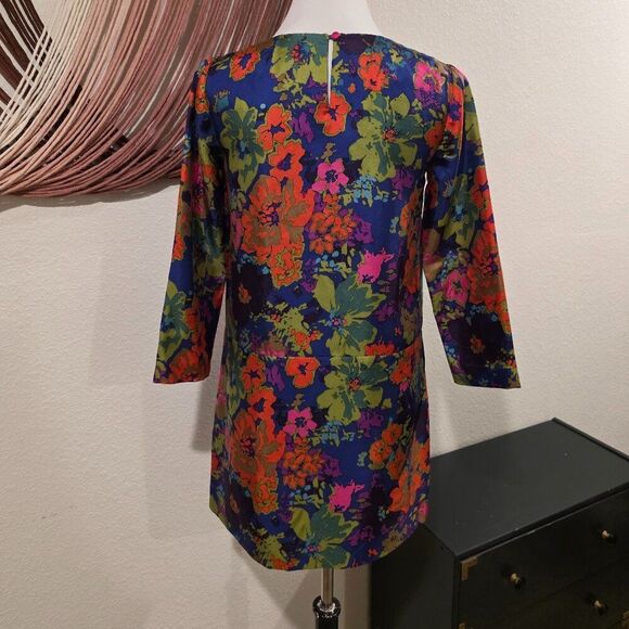J. Crew Jules Silk Dress Sz 0 - Picture 5 of 8